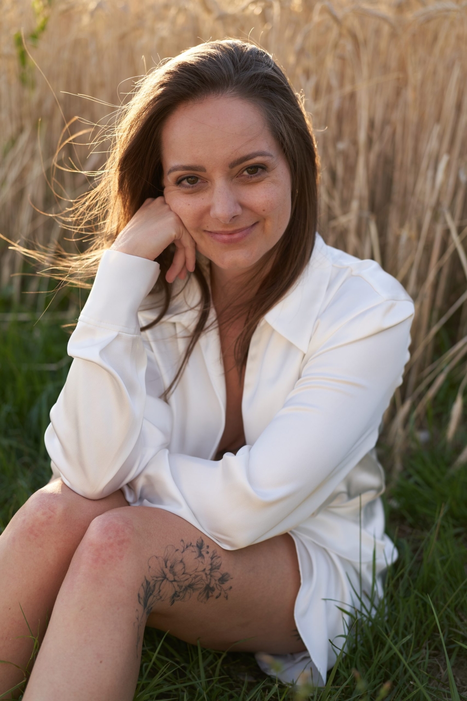 portrait femme blé Châtel-St-Denis