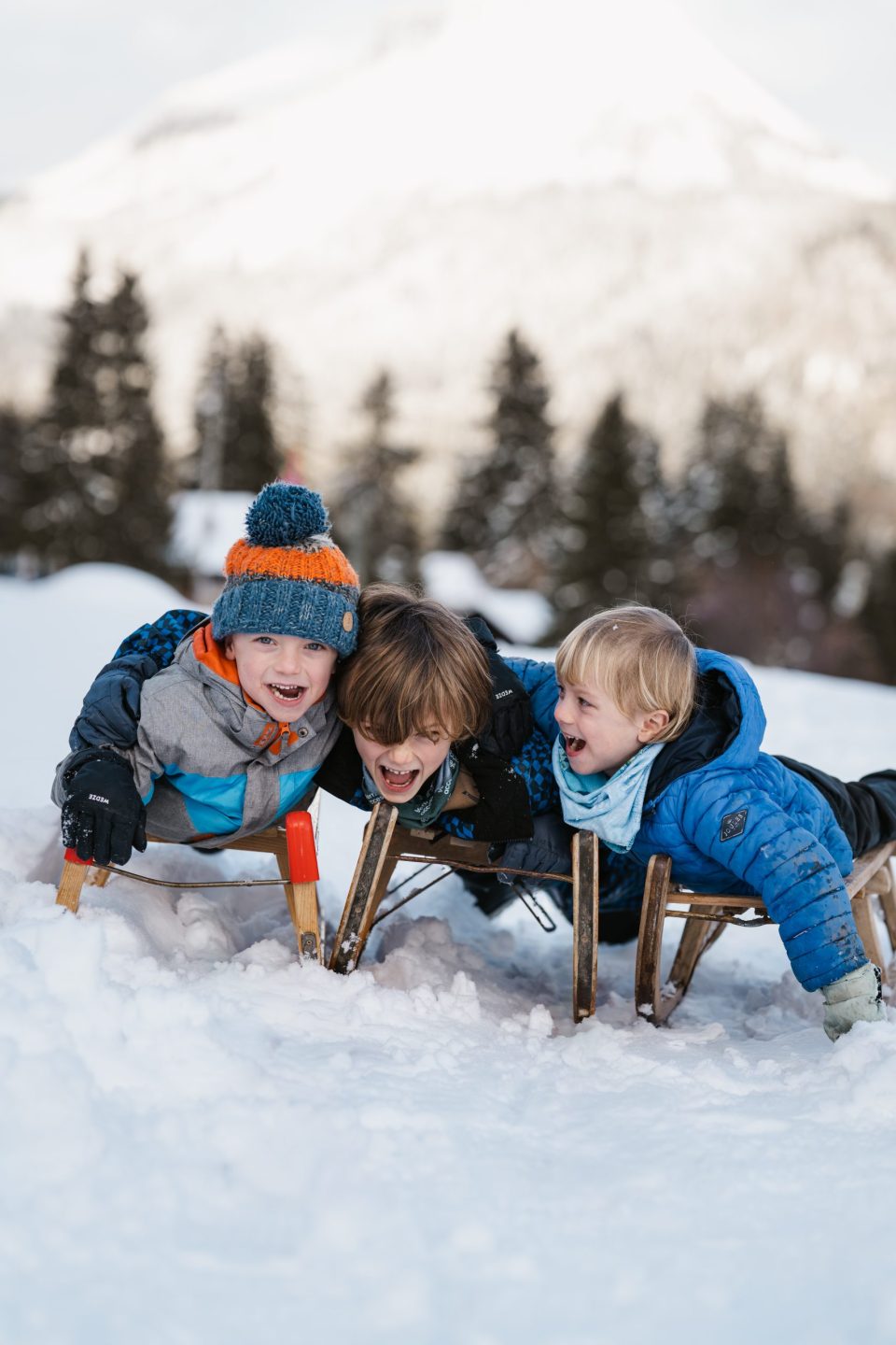 Shooting famille Paccots neige