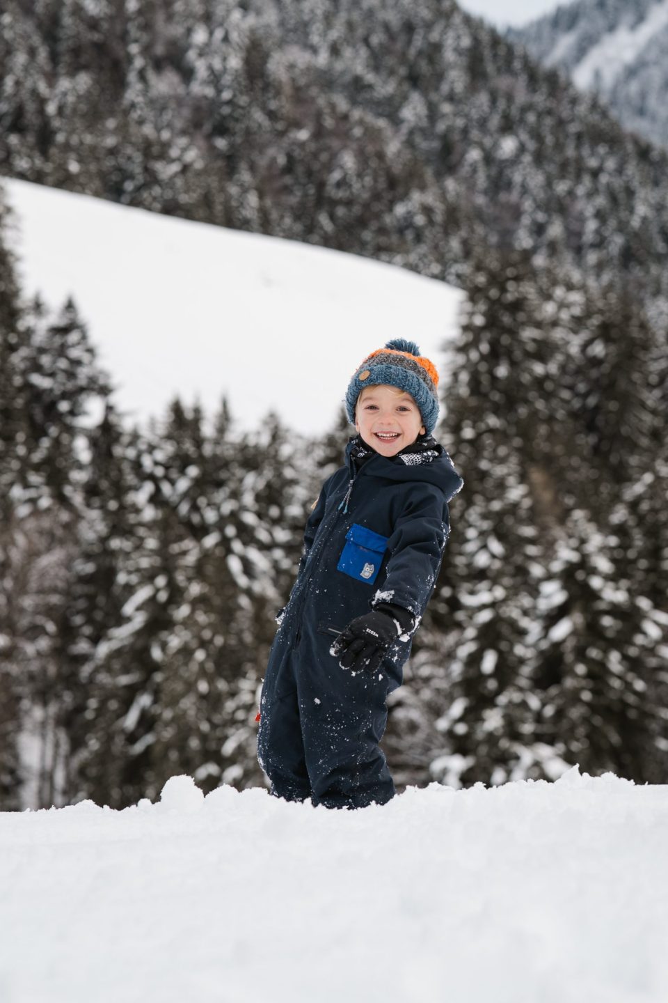 Séance photo famille Paccots neige