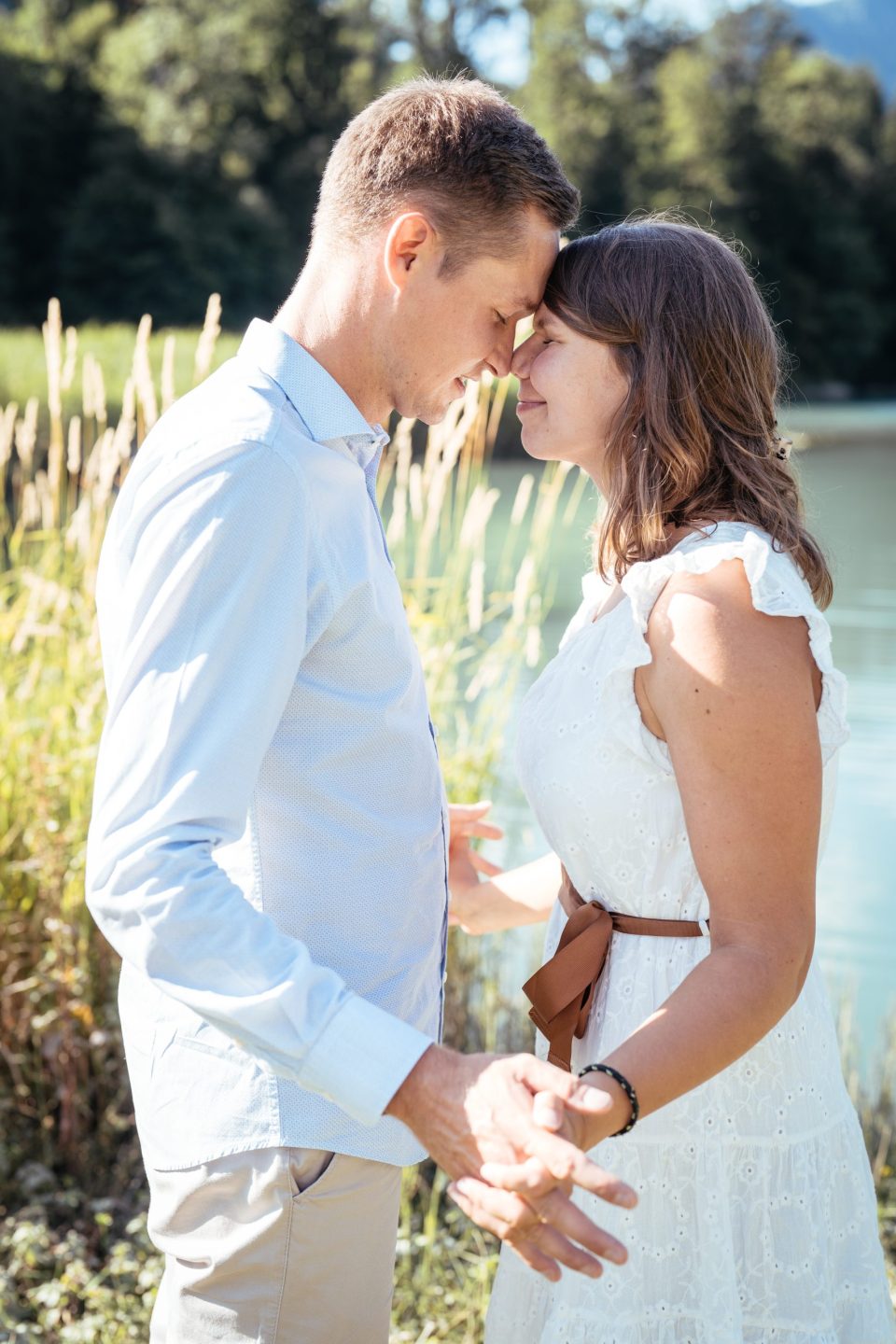 Shooting couple engagement