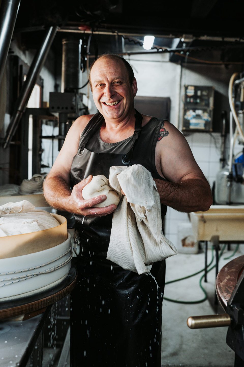 Portrait agriculteur montagne