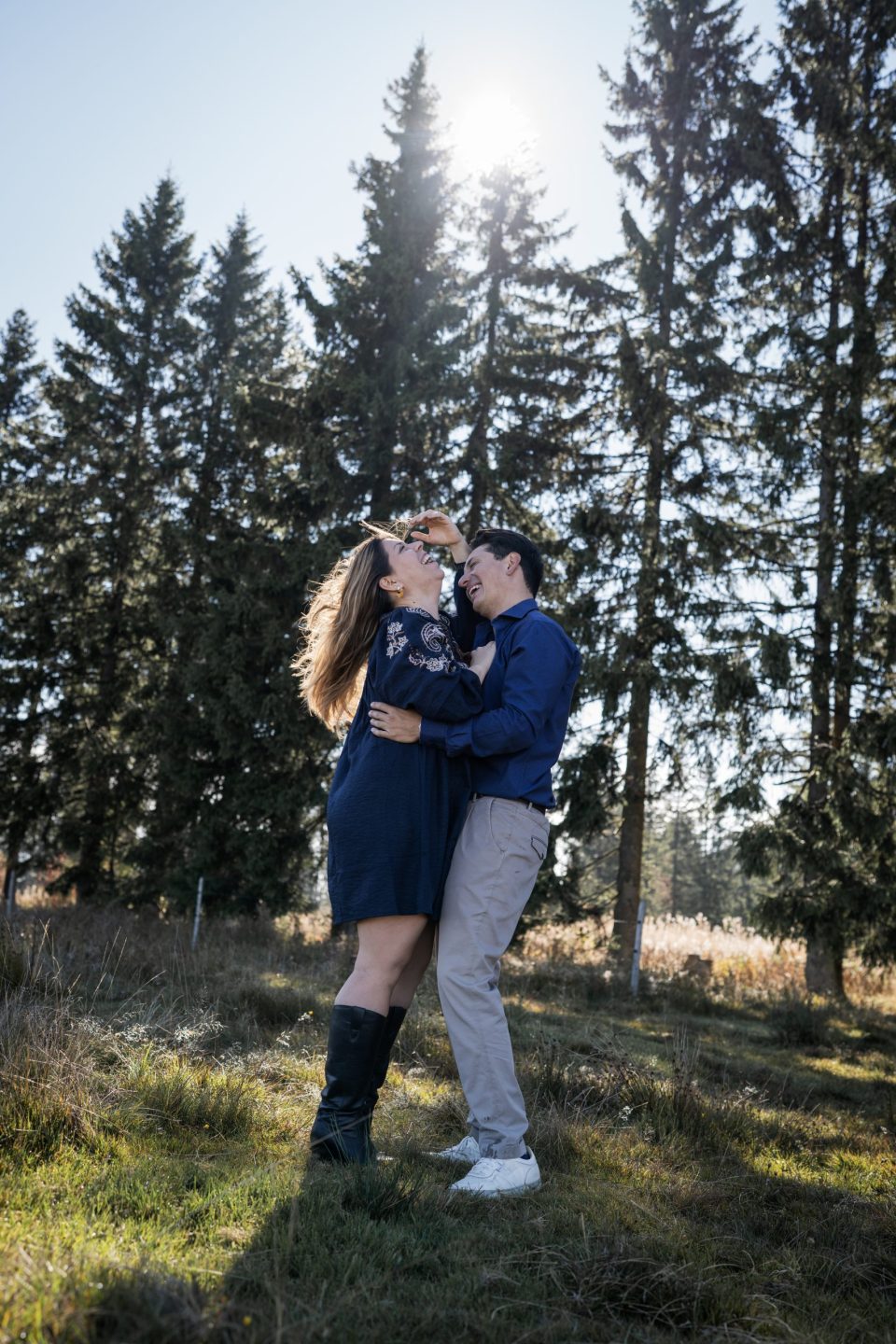 Séance couple montagne Veveyse