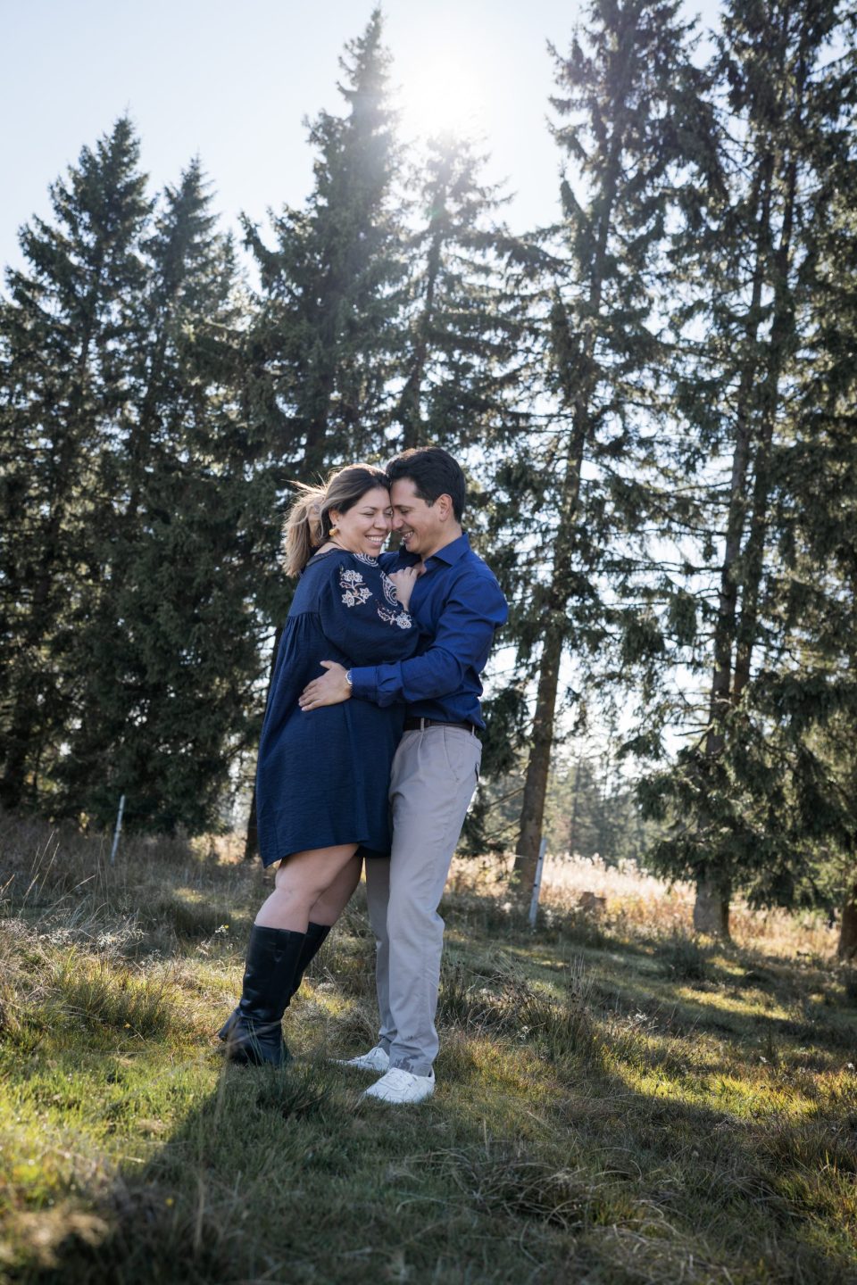 Séance couple montagne Veveyse